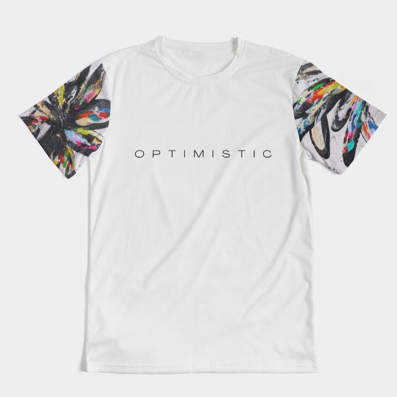 O P T I M I S T I C Men's All-Over Print Tee