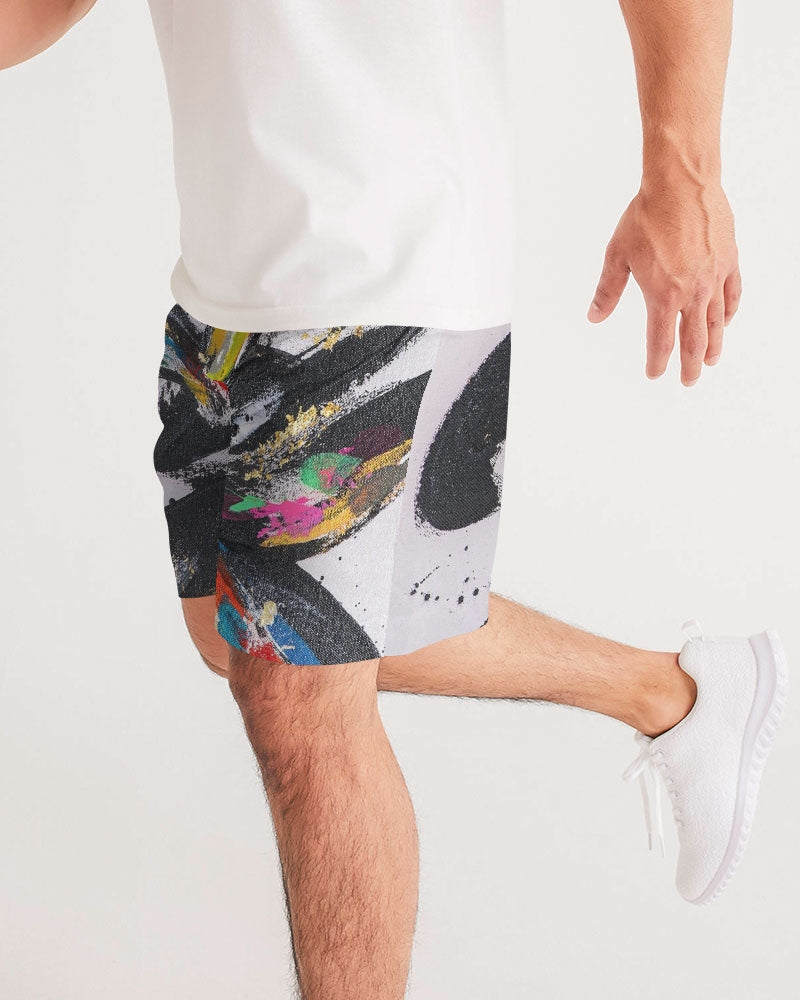 O P T I M I S T I C Men's All-Over Print Jogger Shorts