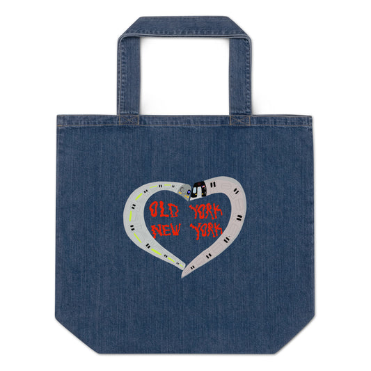 Old York New York Organic denim tote bag