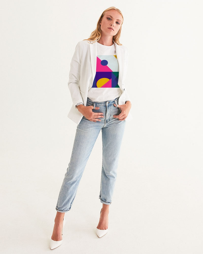 Color Abstract Women's Graphic Tee - ComfiArt