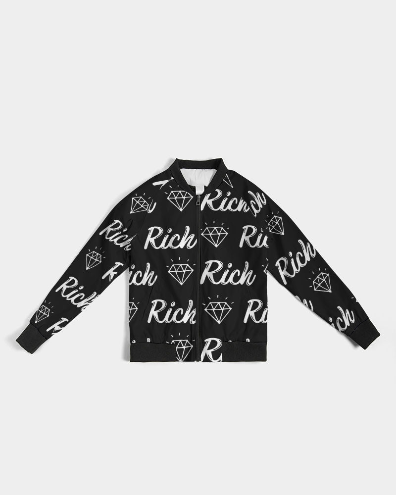 Rich Black Women's Bomber Jacket