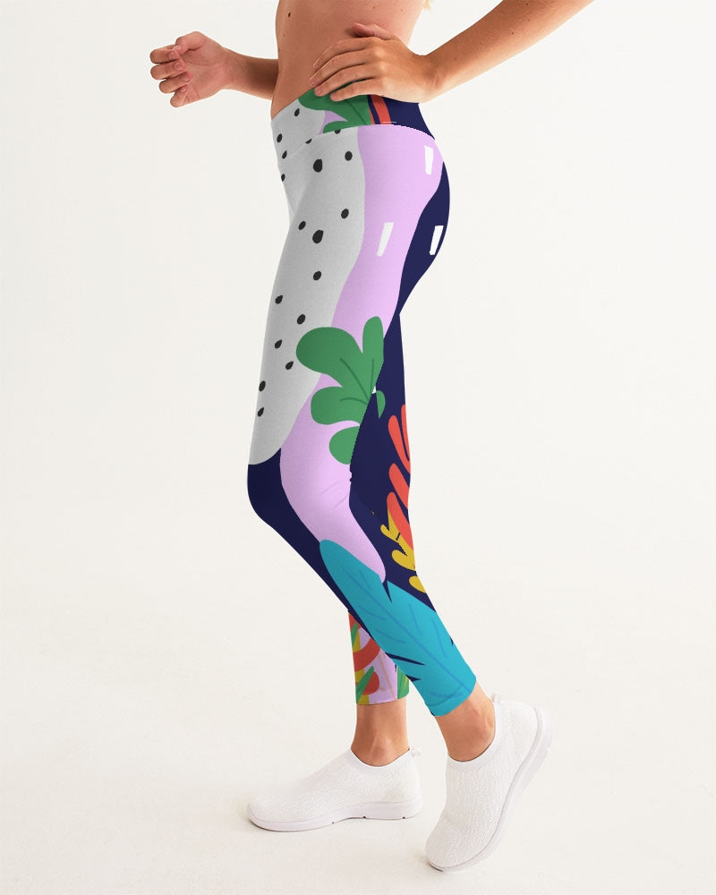 PopFloral Womens Yoga Pants - ComfiArt