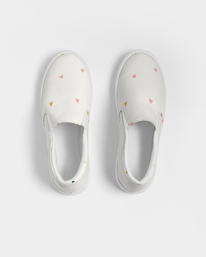 Retro Block - Sustainably Made Men’s slip-on canvas shoes