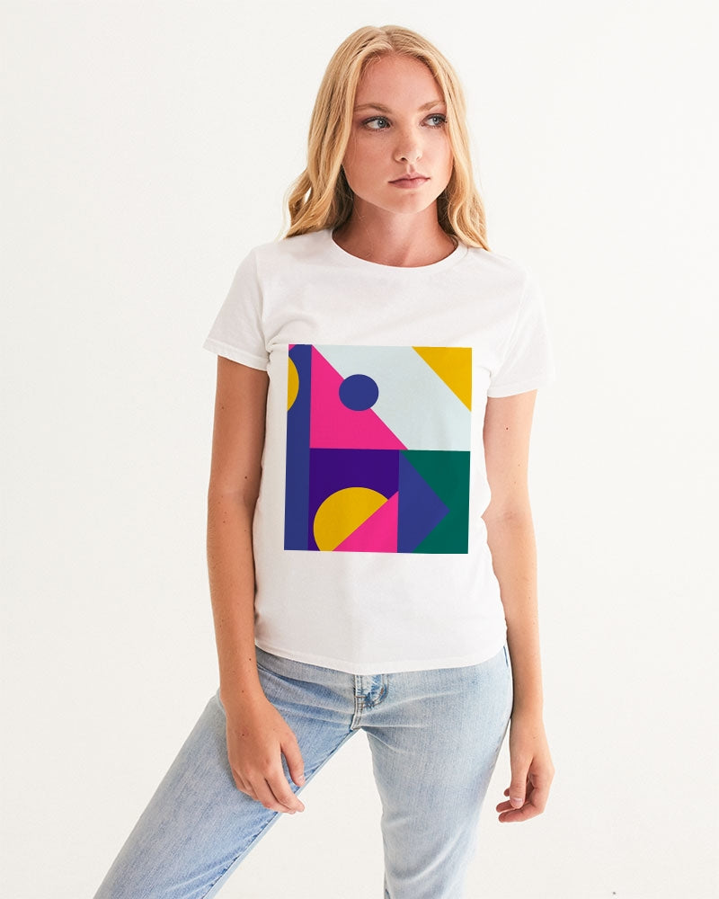 Color Abstract Women's Graphic Tee - ComfiArt