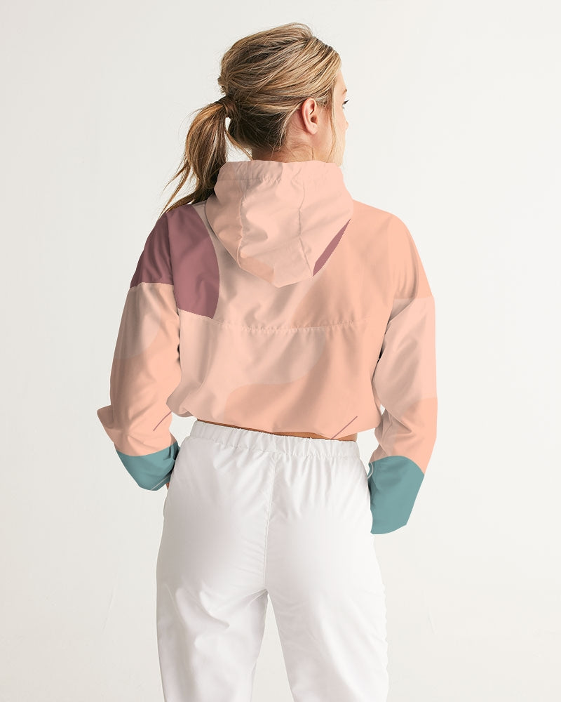 Spring Dew Women's Cropped Windbreaker