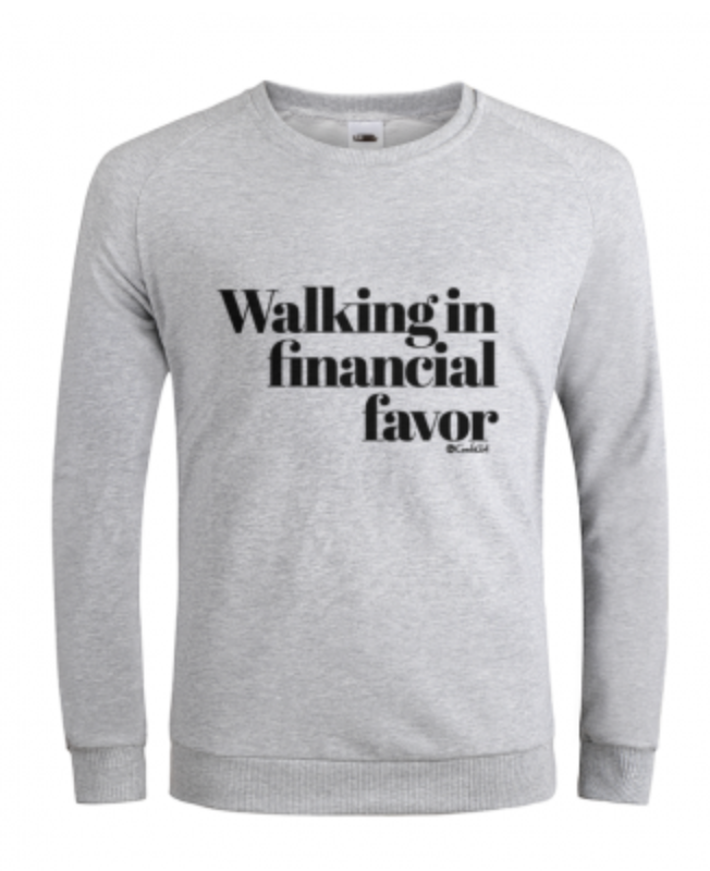 Walking in Financial Favor Men's Graphic Sweatshirt - ComfiArt