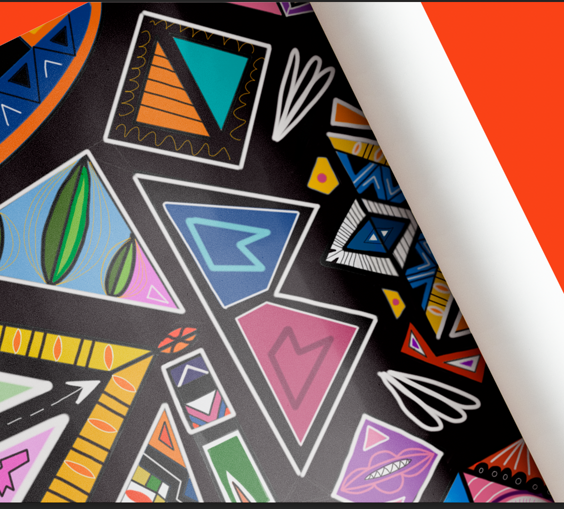 Ndebele Wrapping Paper Sheet