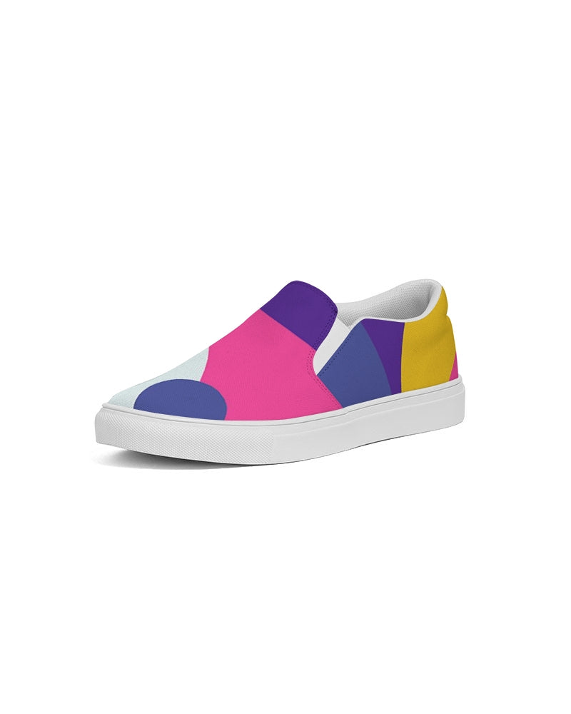 Color Abstract Women's Slip-On Canvas Shoe - ComfiArt