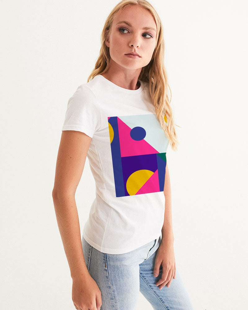 Color Abstract Women's Graphic Tee - ComfiArt