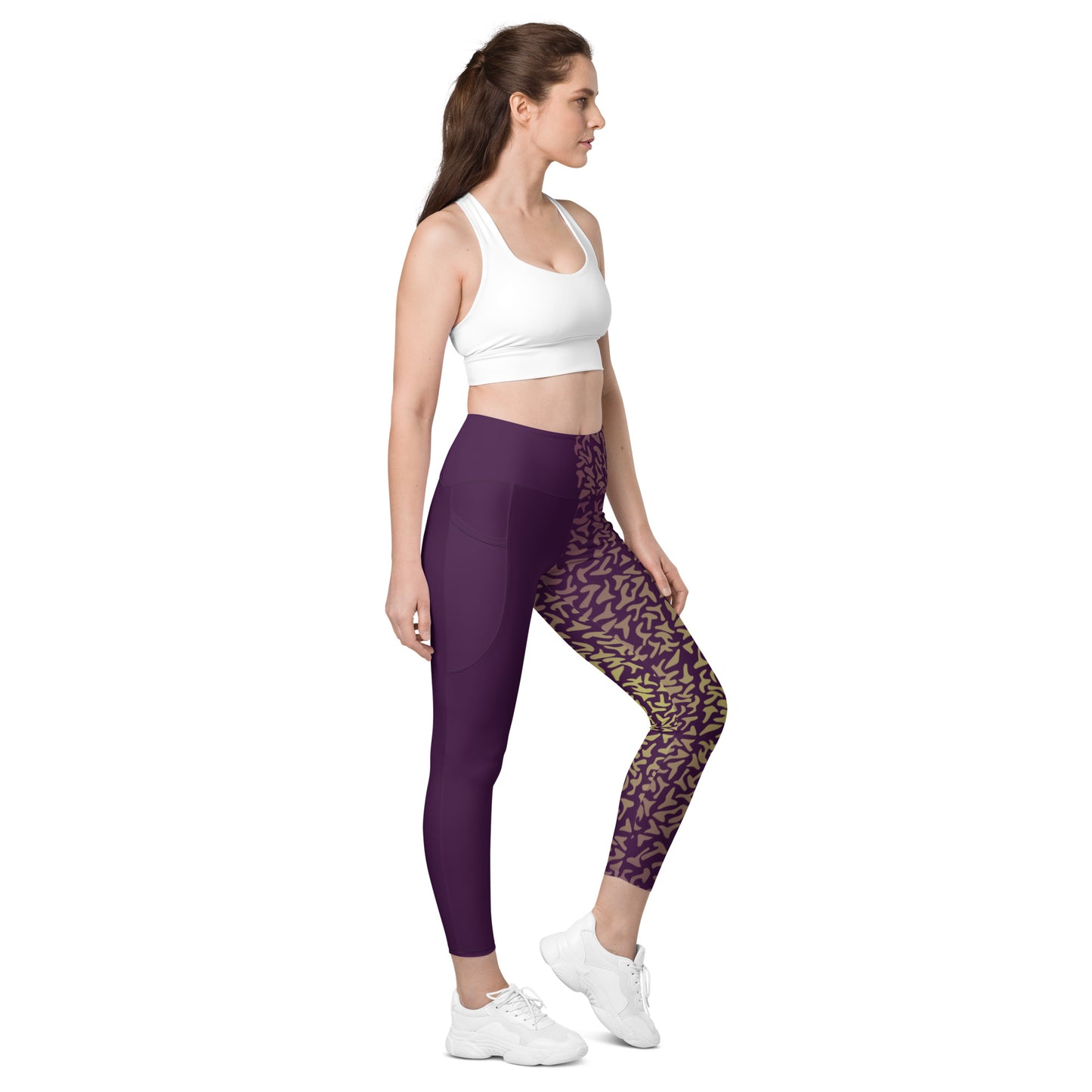 Suspicious Purple Leggings with pockets