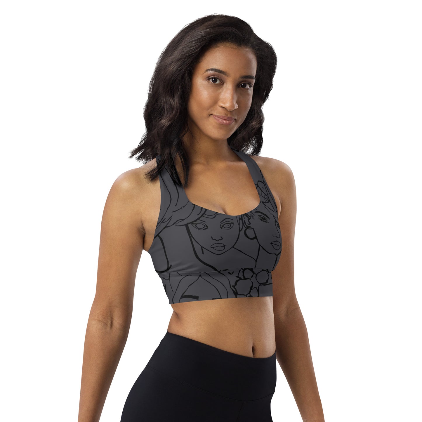 All The Girls Longline sports bra