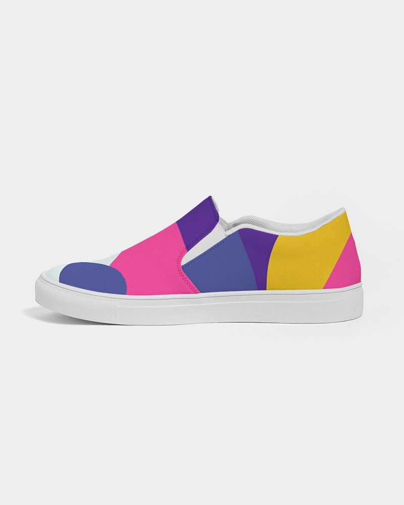 Color Abstract Women's Slip-On Canvas Shoe - ComfiArt