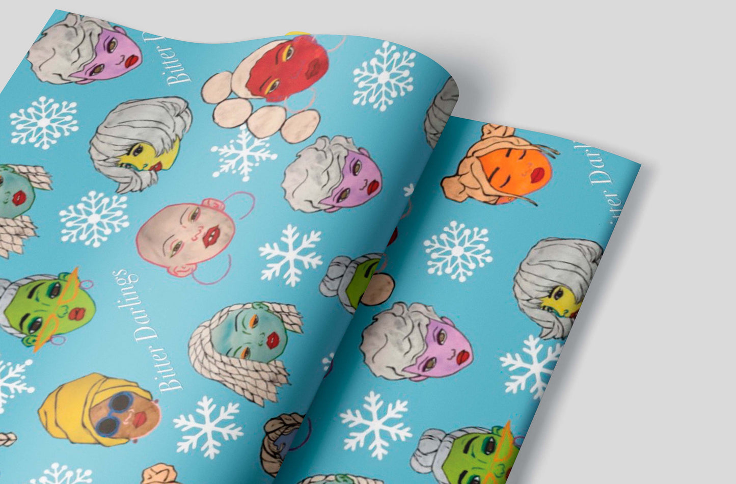 Bitter Darling Holiday Wrapping Paper Sheet