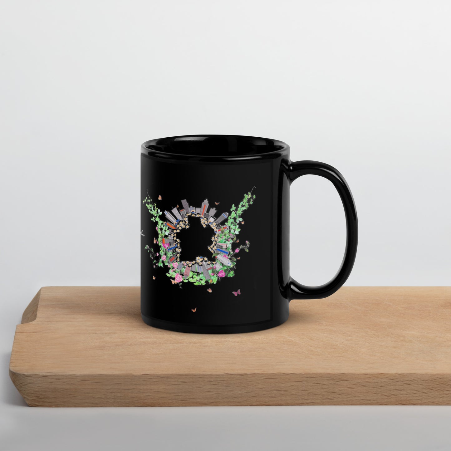 Marryam UWGA Black Glossy Mug