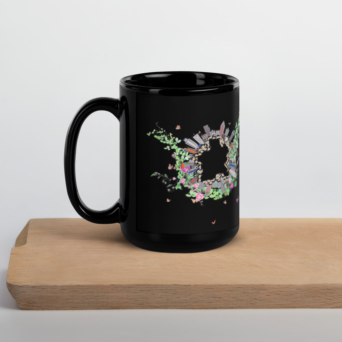 Marryam UWGA Black Glossy Mug