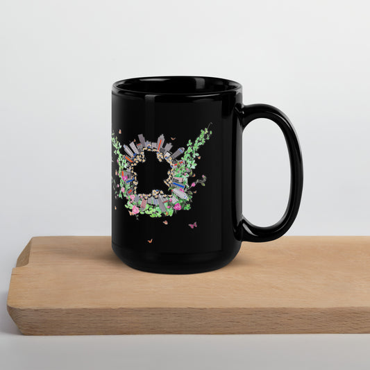 Marryam UWGA Black Glossy Mug