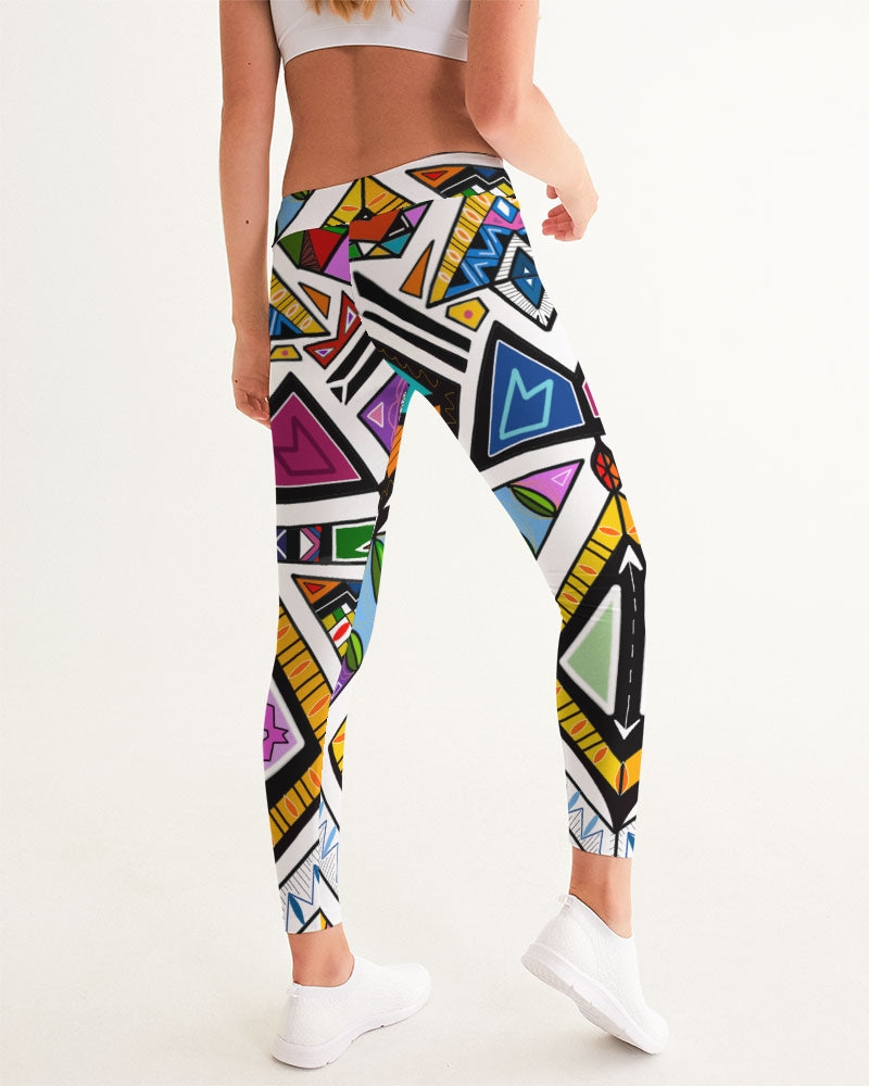 Ndebele -White Women's Yoga Pants