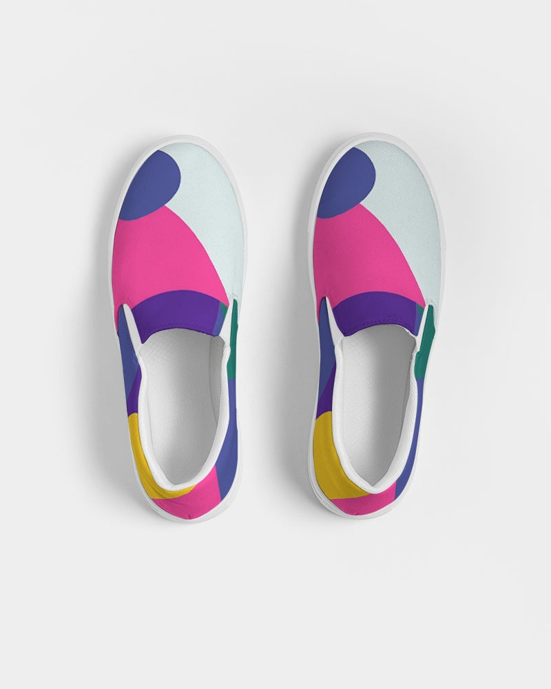 Color Abstract Women's Slip-On Canvas Shoe - ComfiArt