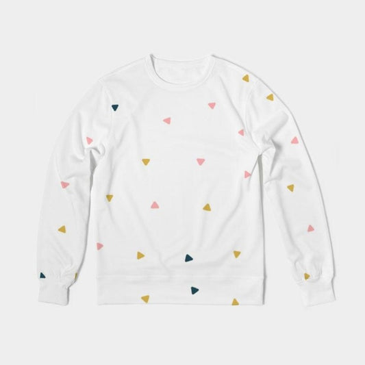 Abstract Fall Classic French Terry Crewneck Pullover - ComfiArt