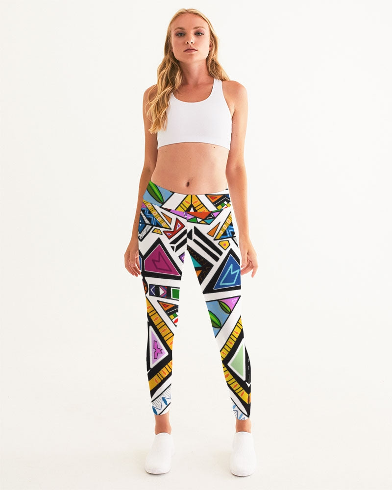 Ndebele -White Women's Yoga Pants