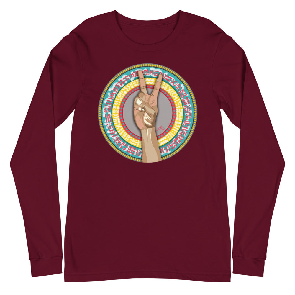 Peace Unisex Long Sleeve Tee - ComfiArt