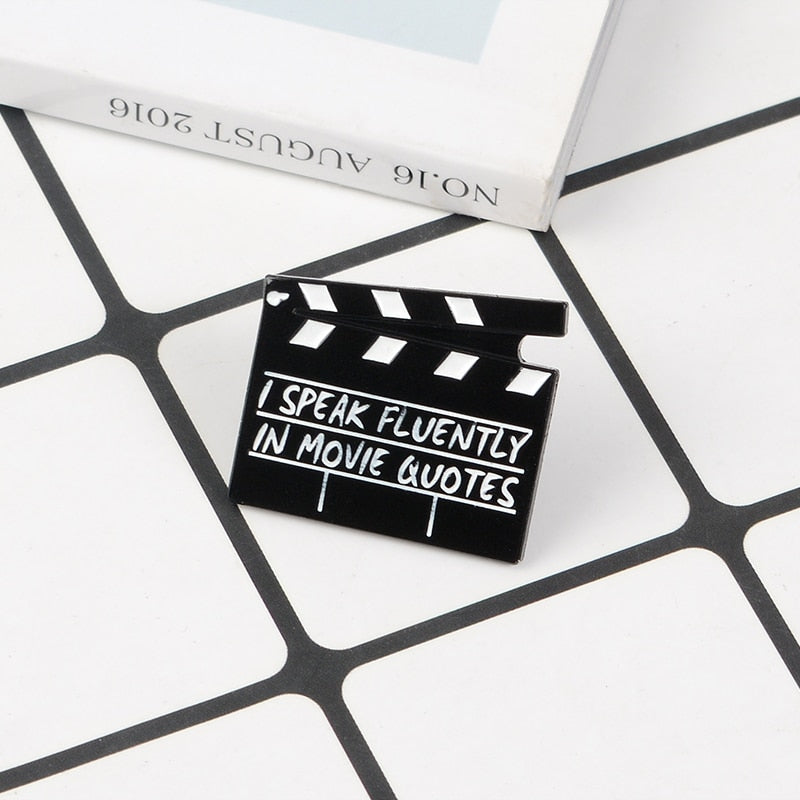 Film Clapper Enamel Pin - ComfiArt