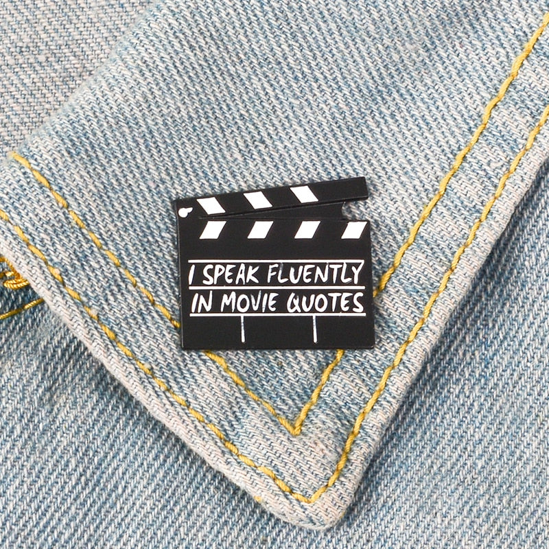 Film Clapper Enamel Pin - ComfiArt