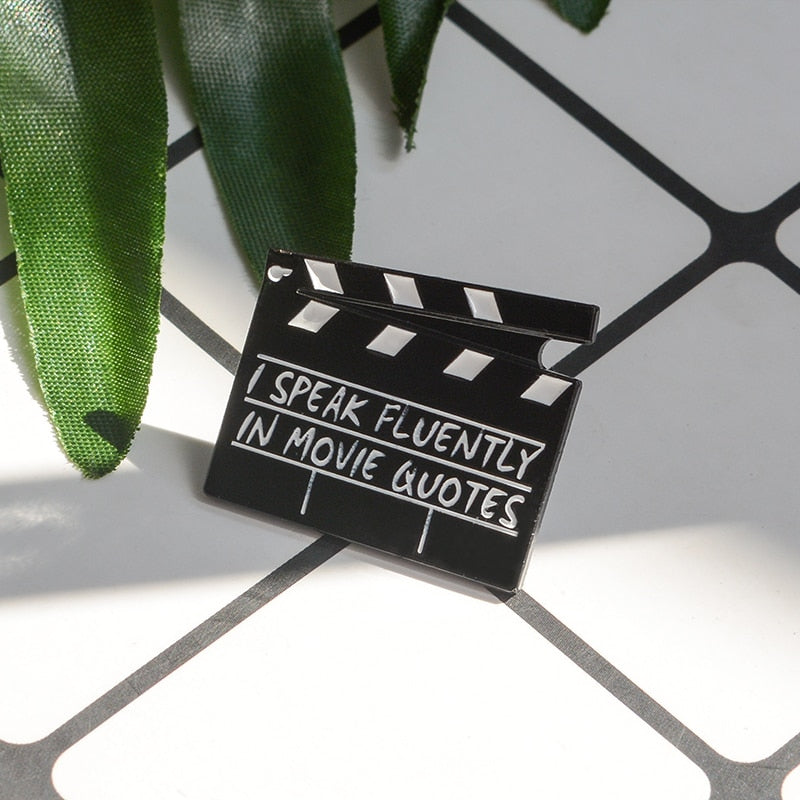 Film Clapper Enamel Pin - ComfiArt