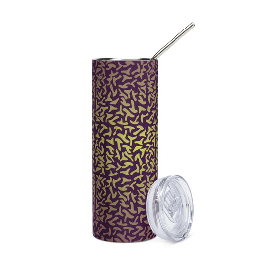 Suspicious Purple Stainless steel tumbler