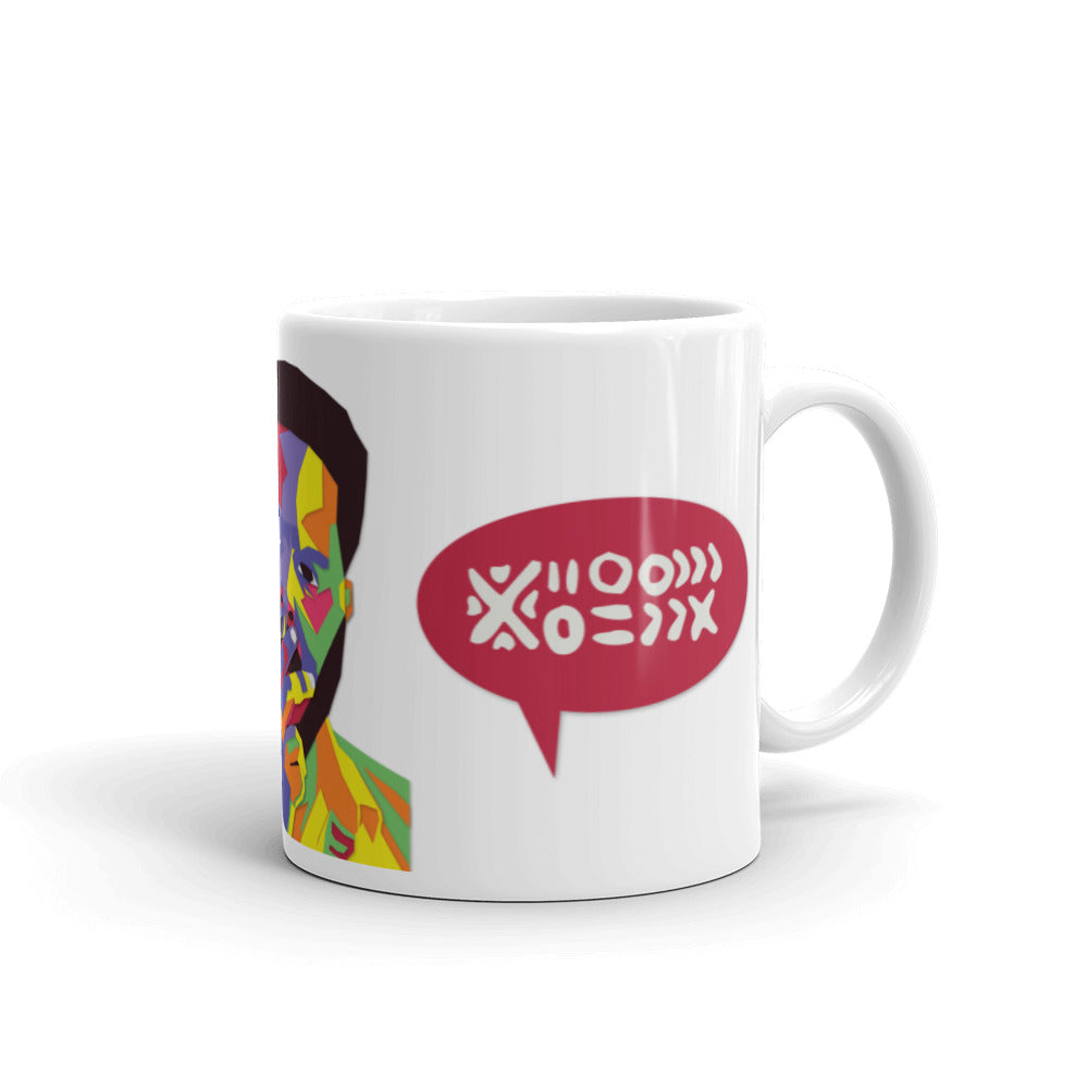 Angry by Zuri Stanback White glossy mug