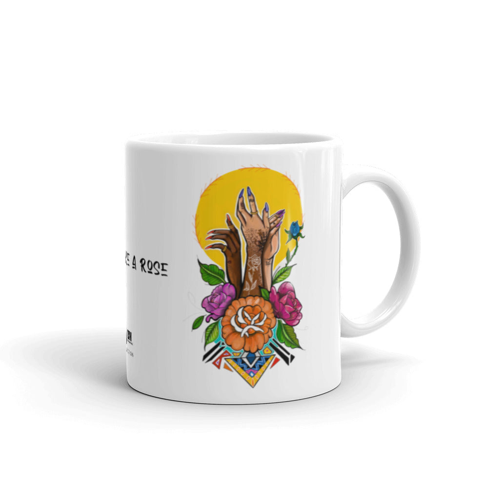 Hard Like a Rose Anthem glossy mug