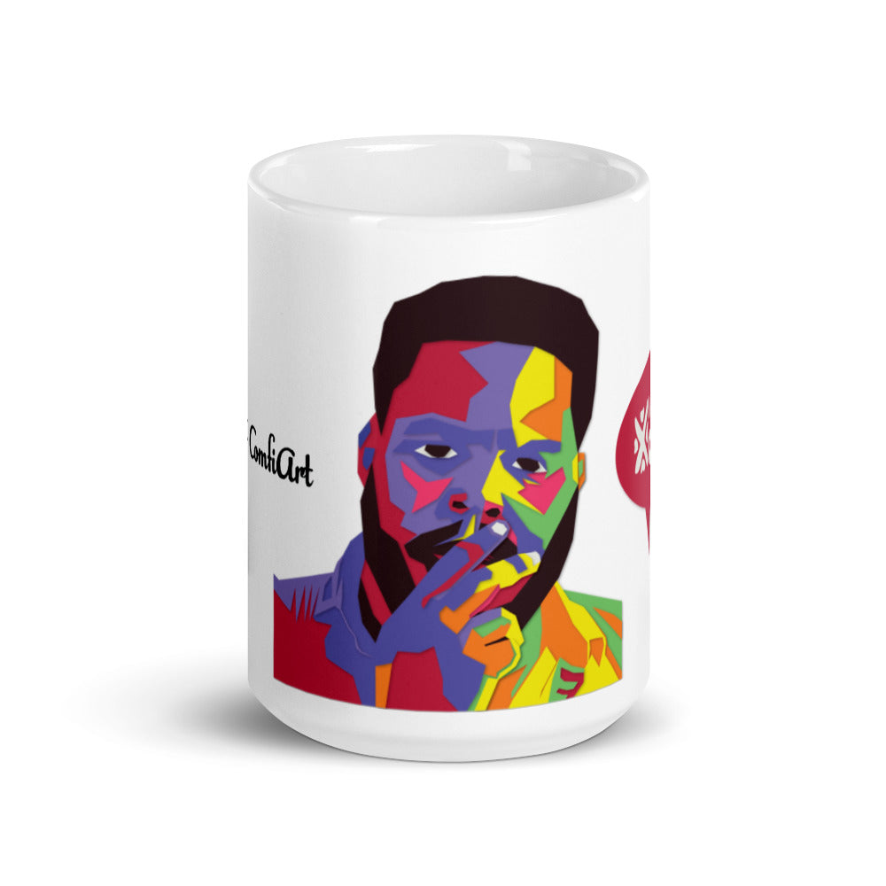 Angry by Zuri Stanback White glossy mug