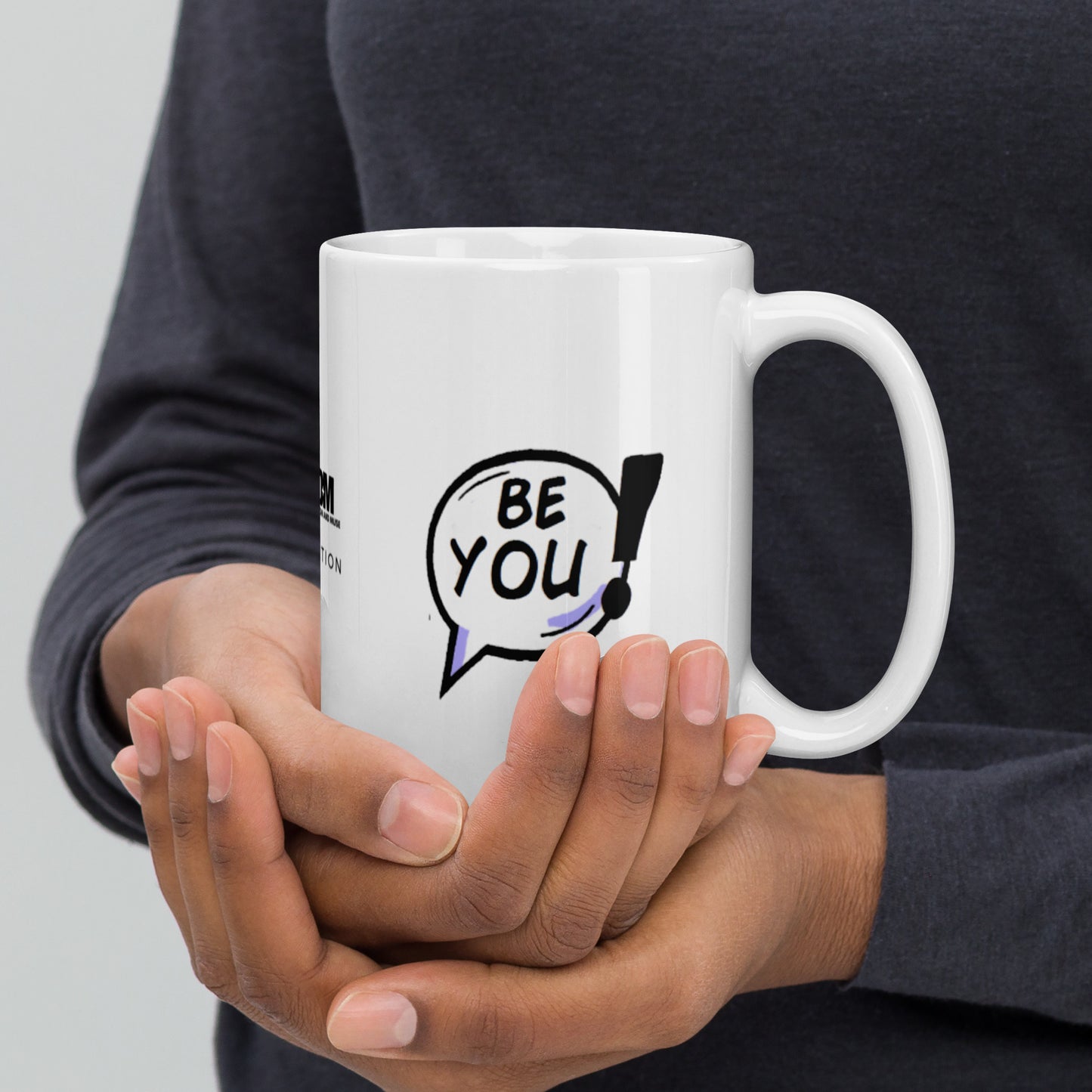 Be You White glossy mug