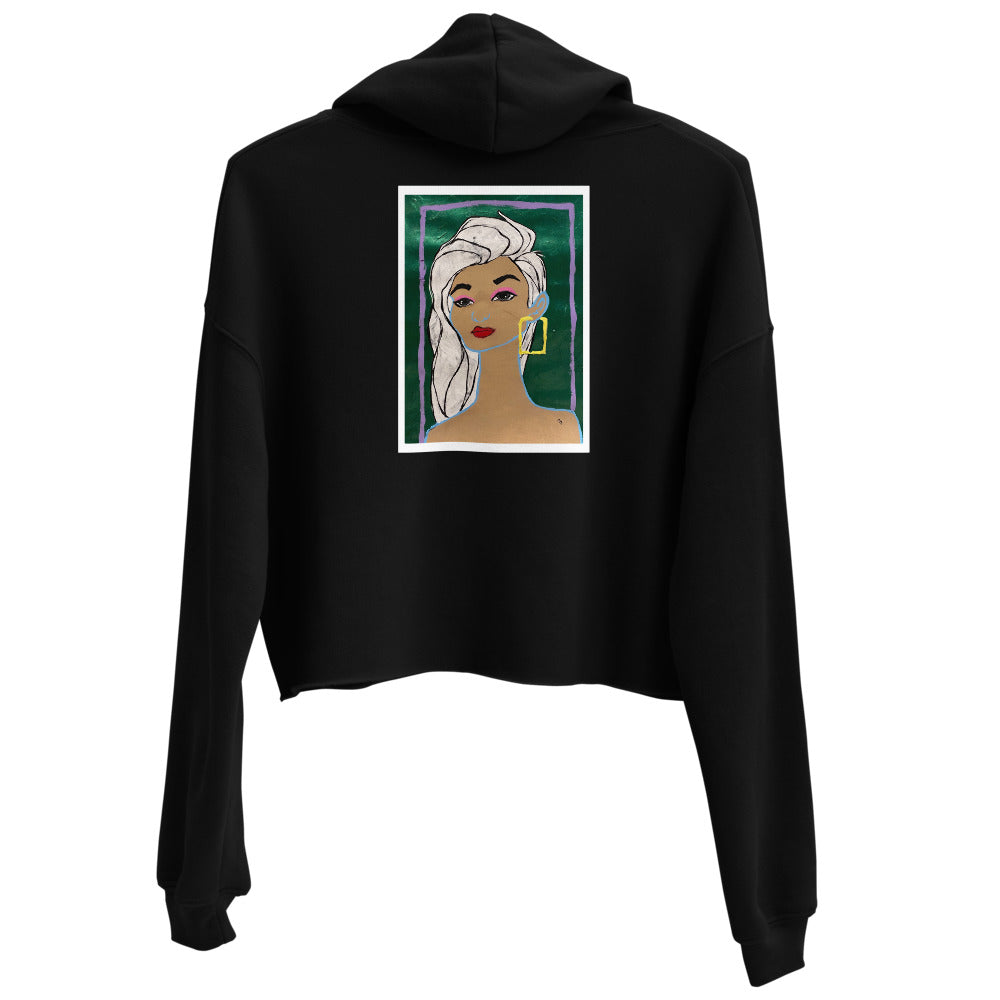 Violet Bitter Darlings Crop Hoodie